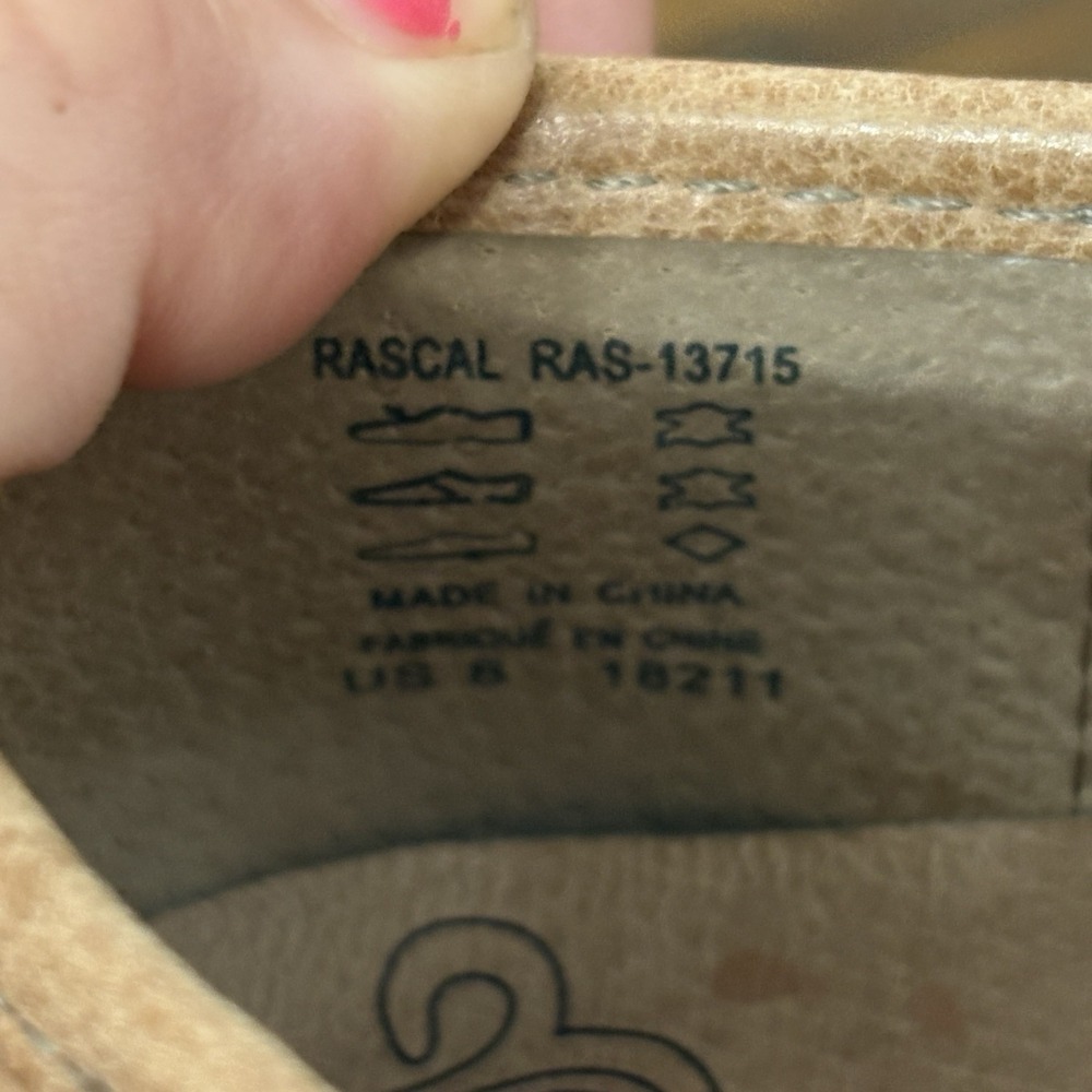 Taos Rascal Caramel Brown Leather Ballet Flats Slip On Comfort Size 8 RAS-13715 - Picture 9 of 9